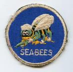WO2 US Navy Seabees patch, Verzamelen, Ophalen of Verzenden, Marine, Amerika, Embleem of Badge