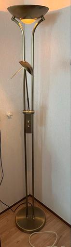 Bronzen Staande Lamp - Dimbaar - 183cm Hoog, Ophalen, Gebruikt, Metaal, 150 tot 200 cm