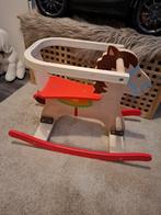 Houten hobbelpaard zgan nieuw, Kinderen en Baby's, Speelgoed | Houten speelgoed, Ophalen, Zo goed als nieuw