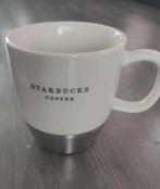 Starbucks mok wit / zilver, Huis en Inrichting, Keuken | Servies, Ophalen of Verzenden, Zo goed als nieuw, Overige stijlen, Kop(pen) en/of Schotel(s)