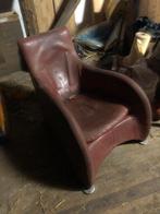 Loge stoel Montis Gerard vd Berg, Huis en Inrichting, Stoelen, Ophalen, Gebruikt, Leer, Rood