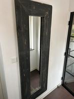 Wandspiegel spiegel houten omlijsting antraciet, Minder dan 50 cm, 150 tot 200 cm, Rechthoekig, Zo goed als nieuw