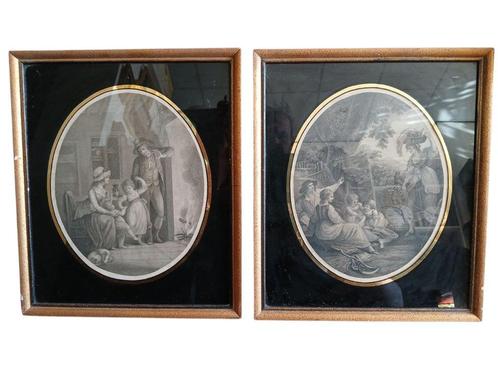 Gravure en ets van F.Bartolozzi naar W.Hamilton, Antiek en Kunst, Kunst | Etsen en Gravures, Ophalen of Verzenden