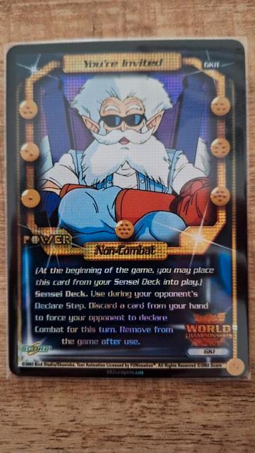 You're Invited GKI1 Foil promo kaart Dragonball Z DBZ