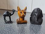 Egyptische beeldjes Toetanchamon, Bastet, kameel, Ophalen of Verzenden, Zo goed als nieuw, Dier
