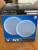 Vonyx 5” marine inbouwluidsprekerset 80 watt, Ophalen, Nieuw, Overige typen