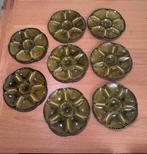 Vintage Gien Oesterborden - Set van 8, Huis en Inrichting, Keuken | Servies, Gebruikt, Ophalen of Verzenden, Bord(en), Overige stijlen