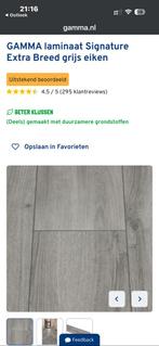 Nieuw laminaat Extra Breed grijs eiken 43m2, Ophalen, 50 tot 150 cm, Nieuw, 10 m² of meer