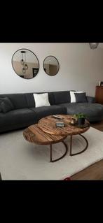 Salontafel Set - Industrieel Design, Huis en Inrichting, Tafels | Salontafels, Ophalen, Gebruikt, Rond, 50 tot 100 cm