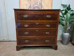 Antieke Engelse ladenkast, commode, achter de bovenste lade, Ophalen of Verzenden, Zo goed als nieuw, 25 tot 50 cm, Minder dan 100 cm