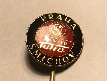 Epoxy TATRA PRAHA BUSMERK Speld (Rood/Zwart/Goudkleur). beschikbaar voor biedingen