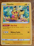 Pikachu Pokémonkaart - 052/196, Ophalen of Verzenden, Zo goed als nieuw, Losse kaart, Foil