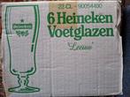 Heineken 5 bierglazen LEEUW. 22 Cl., Ophalen of Verzenden, Zo goed als nieuw, Glas of Glazen, Heineken