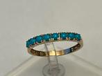 Gouden ring Turkoois, Sieraden, Tassen en Uiterlijk, Ringen, Verzenden, Zo goed als nieuw, Met edelsteen, Dame