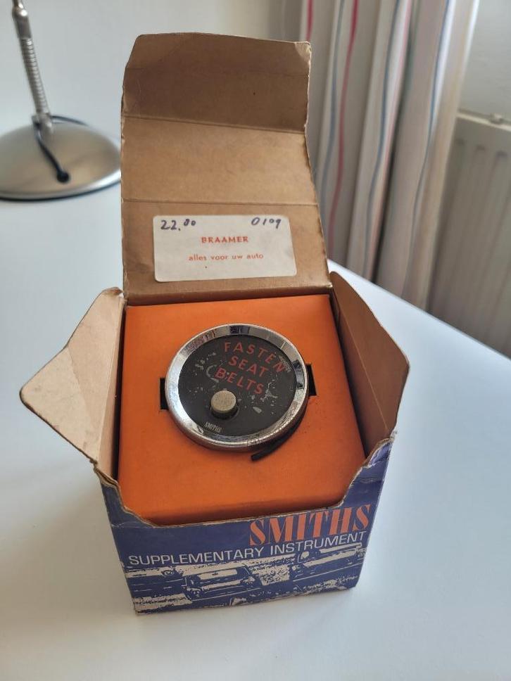 Smiths “FASTEN SEAT BELTS” waarschuwingslampje, Auto-onderdelen, Dashboard en Schakelaars, Overige automerken, Nieuw, Ophalen of Verzenden