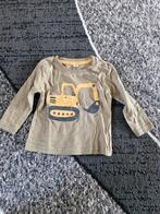 Khaki groen shirt met graafmachine Maat 80, Zeeman, Onbekend, Ophalen of Verzenden, Zo goed als nieuw