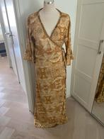 Isla Ibiza Bonita Jurk - Maat L met aparte print, Kleding | Dames, Jurken, Maat 38/40 (M), Bruin, ISLA IBIZA, Ophalen of Verzenden