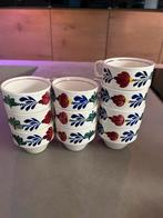 Royal Boch Boerenbont kopjes met oor, Ophalen, Gebruikt, Kop(pen) en/of Schotel(s), Aardewerk