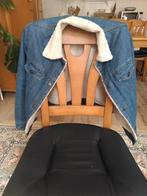 Vintage spijkerjack, gevoerd met wol, maat S, Blauw, Nieuw, Ophalen of Verzenden, Vintage