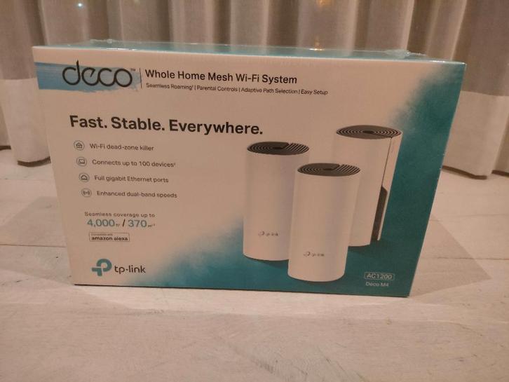 TP-Link Deco M4 wifiboosters - nog in de verpakking, Computers en Software, WiFi-versterkers, Nieuw, Ophalen