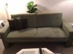 2,5 zits bank, breedte 1.85. Leer met Alcantara. Kleur groen, Huis en Inrichting, Gebruikt, 150 tot 200 cm, Tweepersoons, 75 tot 100 cm
