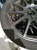 Zwarte velgen 5x100  met goede banden, Ophalen of Verzenden, Gebruikt