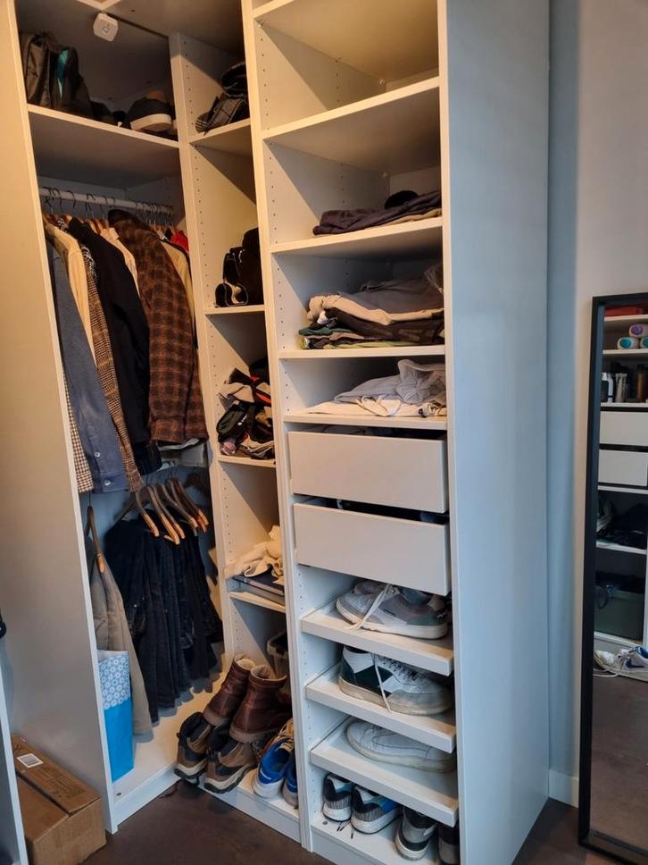 Ikea Pax hoekkast + losse kast wit 236cm hoog, Huis en Inrichting, Kasten | Kledingkasten, Ophalen of Verzenden