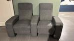 Grijze duo relaxstoel loveseat, Ophalen, Gebruikt, 150 tot 200 cm, Tweepersoons