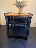 Bartafel Romaro inclusief krukken, Huis en Inrichting, Tafels | Eettafels, Ophalen, 100 tot 150 cm, Teakhout, 50 tot 100 cm