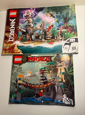 LEGO Ninjago Instructies: 71747 & 70608 beschikbaar voor biedingen