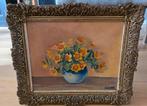 Lijst met bloemen schilderij, Antiek en Kunst, Ophalen of Verzenden