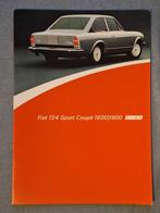 Brochure FIAT 124 SPORT COUPE 1600/1800 - BE., Ophalen of Verzenden, Zo goed als nieuw, Overige merken