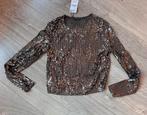 Glitter top stradivarius maat S nieuw, Ophalen of Verzenden, Zo goed als nieuw, Zwart, Zonder mouw