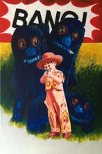 schilderij "BANG" acryl op linnen 80 x 120 cm, Ophalen