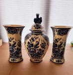 Delfts Blauw Kaststel - 3-delig, Antiek en Kunst, Antiek | Vazen, Ophalen