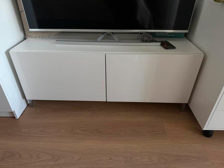 IKEA Besta tv meubel wit 120x42x48 cm, Huis en Inrichting, Kasten | Televisiemeubels, Zo goed als nieuw, Minder dan 100 cm, 100 tot 150 cm