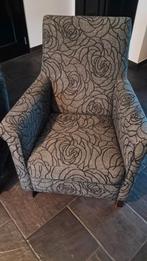 Twee nette fauteuils met strakke stof, Ophalen of Verzenden