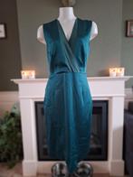 Reiss schitterend diep groene jurk zijden glans 38 Gratis V., Kleding | Dames, Maat 38/40 (M), Verzenden, Zo goed als nieuw, Knielengte