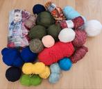 30 stuks mix handgebreide wol&garen, verschillende kleuren, Ophalen of Verzenden, Zo goed als nieuw, Breien of Haken, Wol of Garen