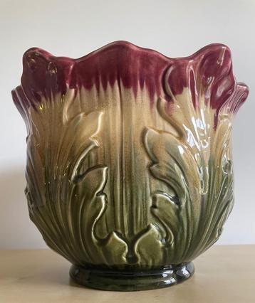 Antieke art nouveau keramiek bloempot LUDWIG WESSEL Bonn  beschikbaar voor biedingen