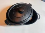 Fontignac Main Libres braadpan - Ovaal - 29 cm - Zwart, Gietijzer, Nieuw, Ophalen of Verzenden, Keramische plaat