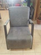 Mooie Industriële Leren Fauteuil., Ophalen, Gebruikt, 75 tot 100 cm, 50 tot 75 cm