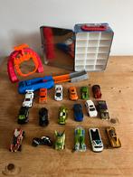 Hotwheels Auto's in Blik + Racebaan, Ophalen of Verzenden, Gebruikt