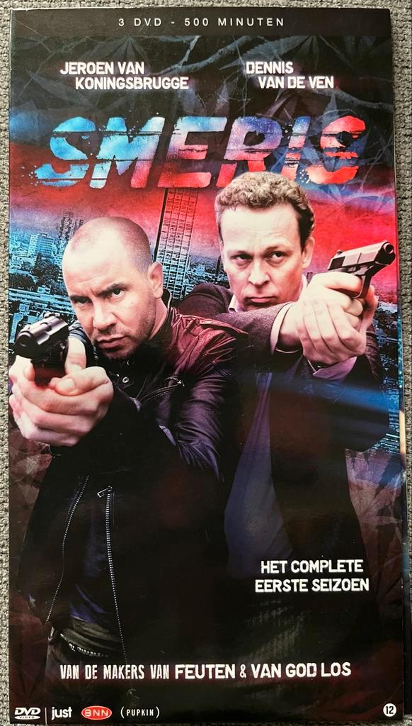 Smeris Seizoen 1 DVD Boxset met 3 DVD,s - 500 minuten, Cd's en Dvd's, Dvd's | Tv en Series, Zo goed als nieuw, Actie en Avontuur