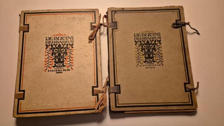 Zeldzame Art Deco Herbarium Boeken - Jaren 30, Antiek en Kunst, Antiek | Boeken en Bijbels, Verzenden