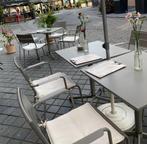 Terrastafels en stoelen, Tuin en Terras, Tuinsets en Loungesets, Ophalen, Overige materialen, Gebruikt, Meer dan 8 zitplaatsen