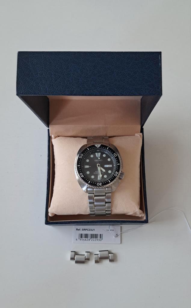 Seiko Turtle SRPC23J1 - Zo goed als nieuw!!!, Sieraden, Tassen en Uiterlijk, Sporthorloges, Zo goed als nieuw, iOS, Zwart, Ophalen of Verzenden