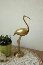 Vintage messing vogel reiger, Ophalen of Verzenden, Koper
