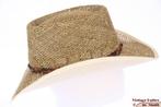 Mooie Australische western hoed ventilerend stro 54-61 Nieuw, Ophalen of Verzenden, Nieuw, Handschoenen, Hoed of Pet
