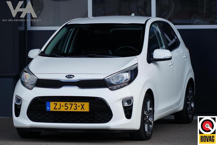 Kia Picanto 1.0 CVVT Design Edition, CarPlay, leder, cruise, Auto's, Kia, Bedrijf, Te koop, Picanto, ABS, Achteruitrijcamera, Airbags